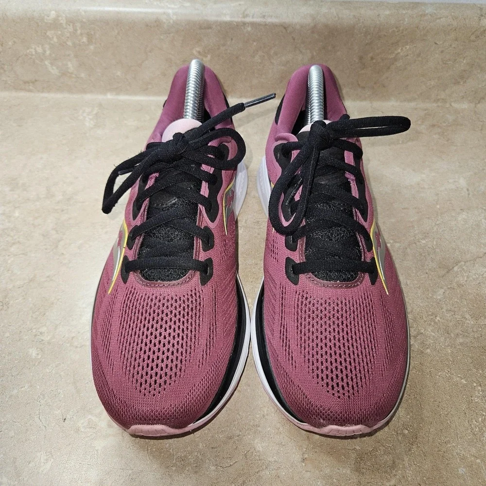 Saucony Ride Shoes Womens‎ Size 8.5 Purple PWRRUN Running Sneakers S10650-18